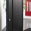 Porte d'entrée Passage modèle Graphite B - Détails