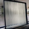 Porte d'entrée Passage Zenith - Gros plan - Modèle Larmes résine transparente