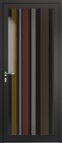 Porte d'entrée Passage Zenith - Modèle Moire couleurs