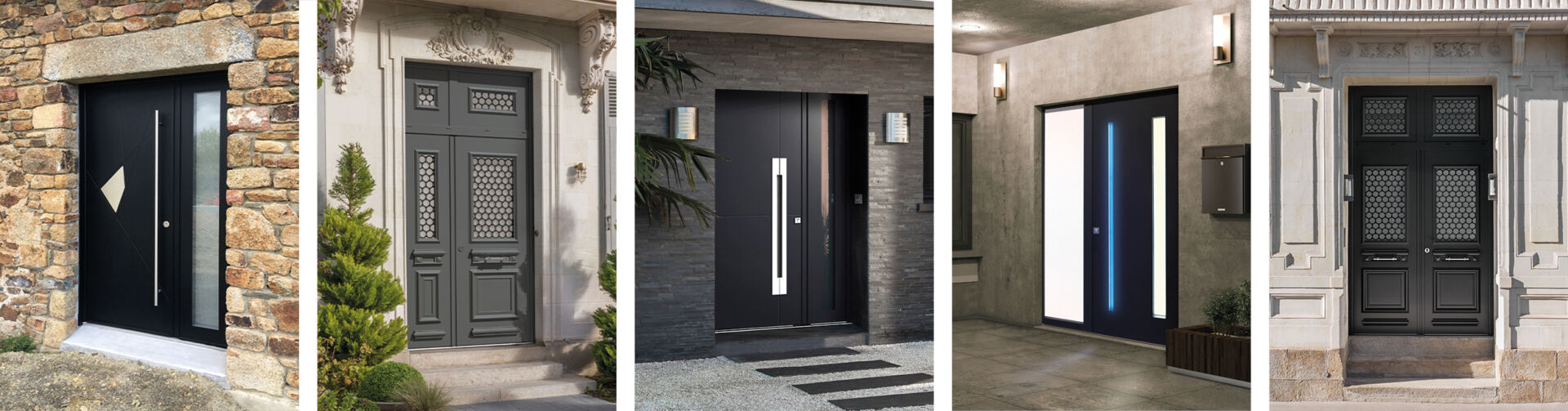 Portes d'entrée aluminium Passage