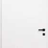 Porte d'entrée en aluminium CEDAR intérieur laqué blanc poignée DALLAS noire